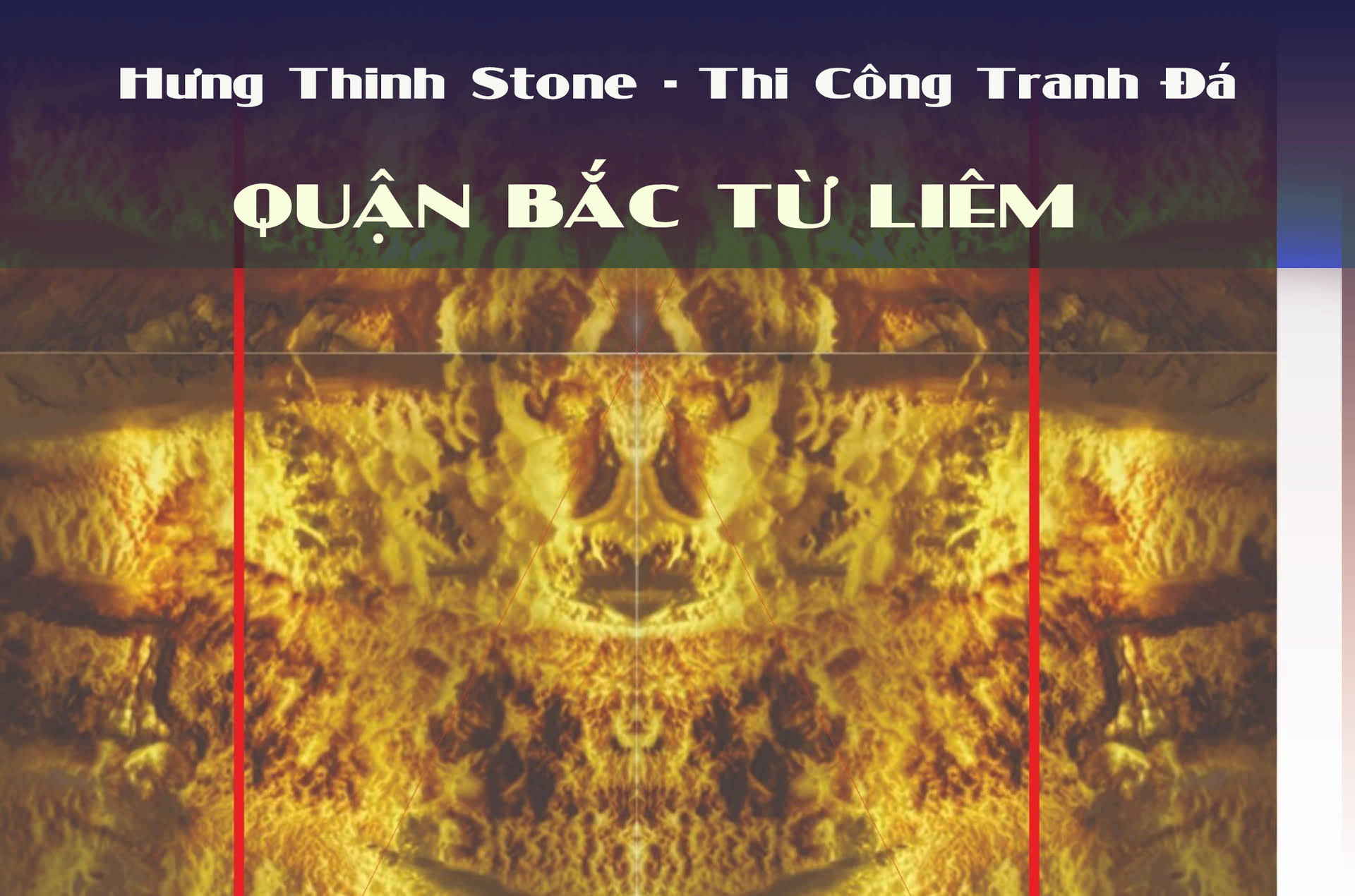 Thi công tranh đá tự nhiên, tranh đá đối xứng cho các công trình nội, ngoại thất quận Bắc Từ Liêm