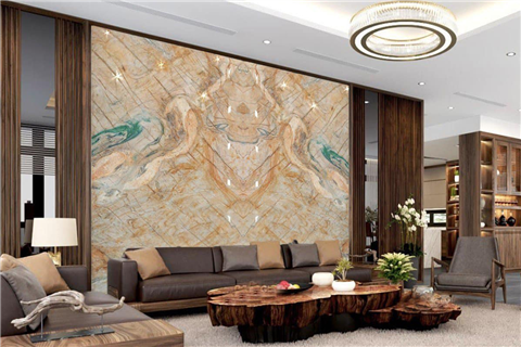 Thi Công Tranh Đá Phòng Khách Đẳng Cấp Với Đá Marble Ý