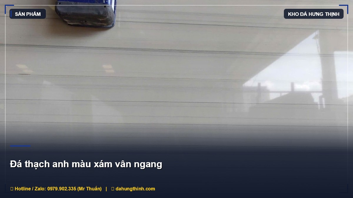 Đá Thạch Anh Màu Xám Vân Ngang: Lựa Chọn Hoàn Hảo Cho Nội Ngoại Thất Hiện Đại